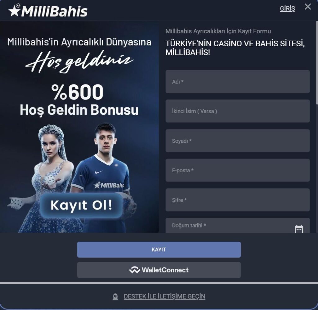 millibahis üyelik